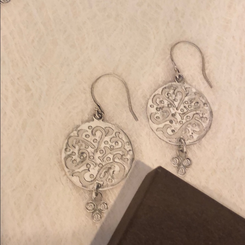 Silpada Sterling Silver & CZ Earrings - Picture 8 of 8